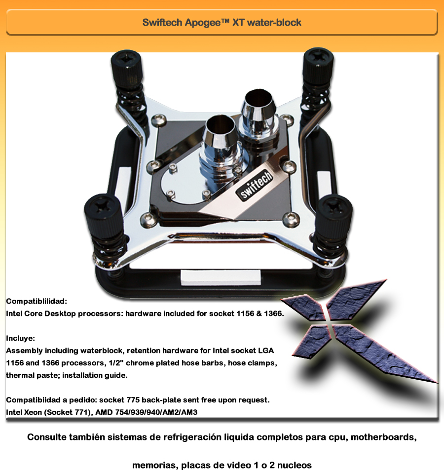 Swiftech Apogee&trade; XT water-block